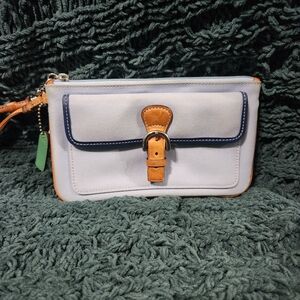 Vintage Coach Soho Powder Blue Wristlet